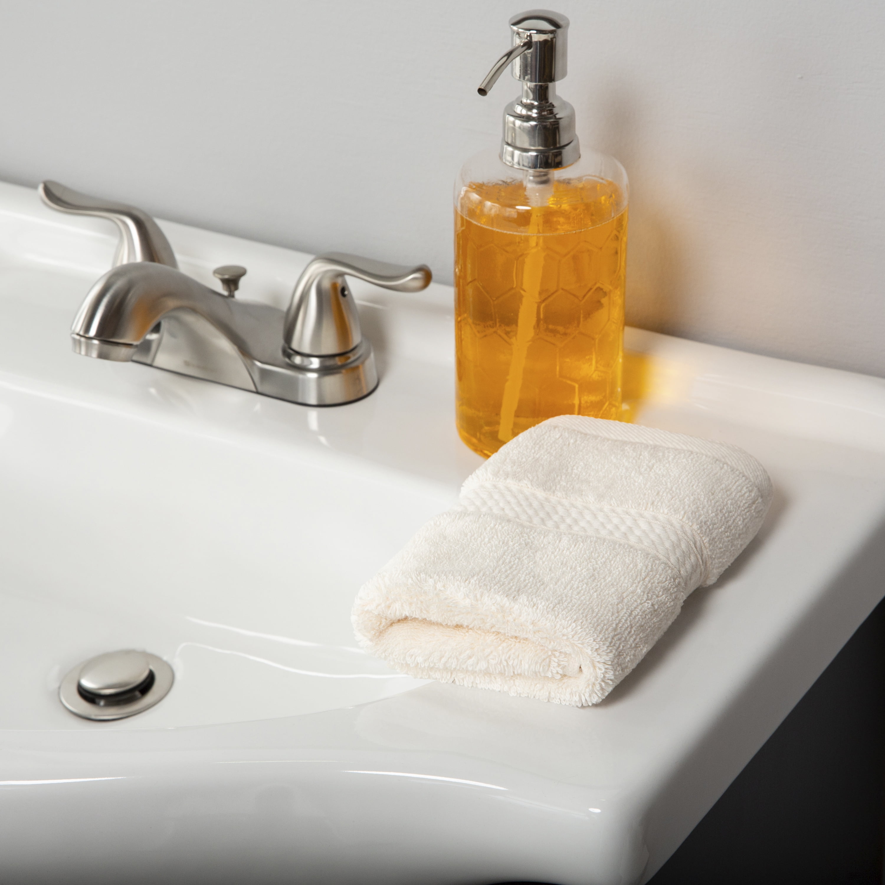 Premium Egyptian Cotton Highly Absorbent Assorted 6-Piece Plush Towel Set - 13" x 13"