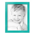 thumbnail image 2 of ArtToFrames 10" x 13" Aqua Picture Frame, 10x13 inch Green Wood Poster Frame (WOM-5186),  Pack, 2 of 7
