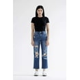 thumbnail image 3 of Mica Denim - High Rise Heavily Distressed Straight Crop Jeans (27.5" Inseam) - MDP-T3014M, 3 of 8