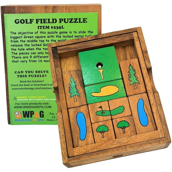 Golf Field - Wooden Puzzle Brain Teaser