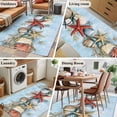 thumbnail image 6 of Starfish Shell Washable Area Rugs 2.7'x5', Summer Beach Low Pile Throw Living Room Rug Non-Slip Sturdy Edge Binding Carpet for Indoor Entryway Bedside Kitchen, 6 of 9