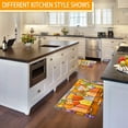 thumbnail image 2 of Colorful Wine Kitchen Rugs and Mats Set Set of 2s - 17x47+17x30 - Non Skid and Washable Anti Fatigue Mats for Kitchen Floor - Cushioned Runner Rugs Kitchen Mats for Standing, 2 of 7