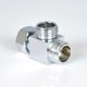 thumbnail image 1 of Newway Brass Shower Arm 3 Way Diverter T compatible Hose Standard Connector - G1/2" Hand Shower System compatiblement Part Shower Flow Control Splitte, 1 of 4