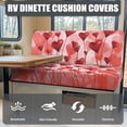 thumbnail image 4 of Yuyamidu Red Heart RV Dinette Cushion Covers Booth Set Valentine's Day RV Couch Cushion Cover Camper Cushion Slipcover 2 Pcs Comfortable Furniture Protector for RV Car Bench, 4 of 7