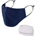 thumbnail image 1 of Máscara protectora reutilizable en 5 capas, lavable y duradera con clip nasal insertado, máscara protectora para uso diario, azul JAMW Sencillez, 1 of 5