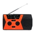 thumbnail image 1 of HR12W Portable Radio Hand Crank AM FM NOAA Emergency 3-in-1 Reading Lamp Flashlight Solar Charging 2000mAh Power Bank ,Easy to Use, 1 of 7