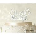 thumbnail image 1 of Couple Wedding Cake Topper Personalized Mirror Cake Topper Color Option Available 5-7 Inches Wide, 1 of 1