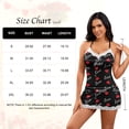 thumbnail image 5 of QYLUX Women's Lace Sleepwear Nightgown – Sexy V-Neck Cotton Chemise Babydoll Lingerie for Sleep & Lounge, 5 of 6