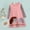 Pink, variant on WOYY Toddler Girl's Long Sleeve T-Shirt Dress Cartoon Hedgehog Print Casual Dresses