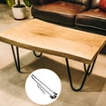 thumbnail image 5 of Unique Bargains Foldable Hairpin Leg Metal Table Furniture Legs with Screws 17.7", 5 of 5