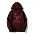 thumbnail image 4 of Mickey Mouse Line Pop Unisex Hoodie Cartoon Fashion Couple Oversized Sweatshirt Tops Spring Autumn Pullover, 4 of 7