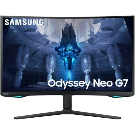 Restored Samsung 32" Odyssey Neo G7 4K UHD 165Hz 1ms(GTG) Curved Gaming Monitor (Refurbished)