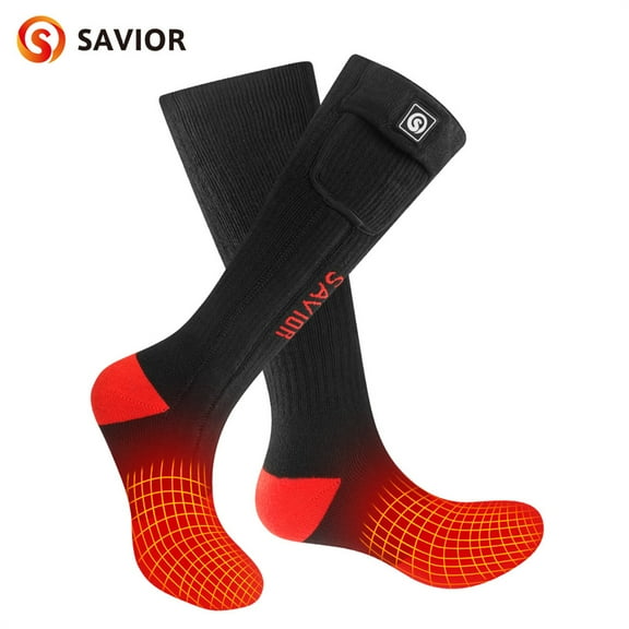 Savior Heat Heated Socks Men Women Battery Sock for Cold Feet Thermal Electric Socks for Camping Winter Footwarmers