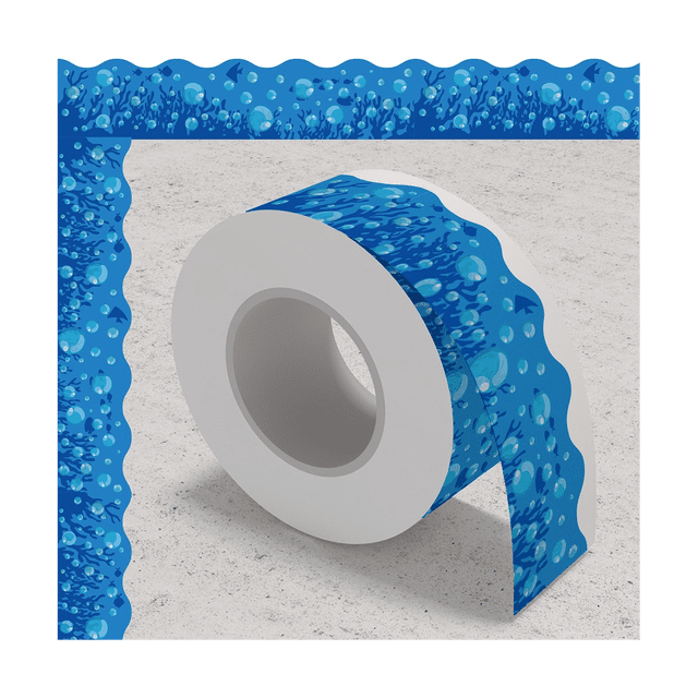 20M Blue Bulletin Board Borders Stickers Bubble Pattern Bulletin Board Chalkboard Decoration Board Desk Room Adorable