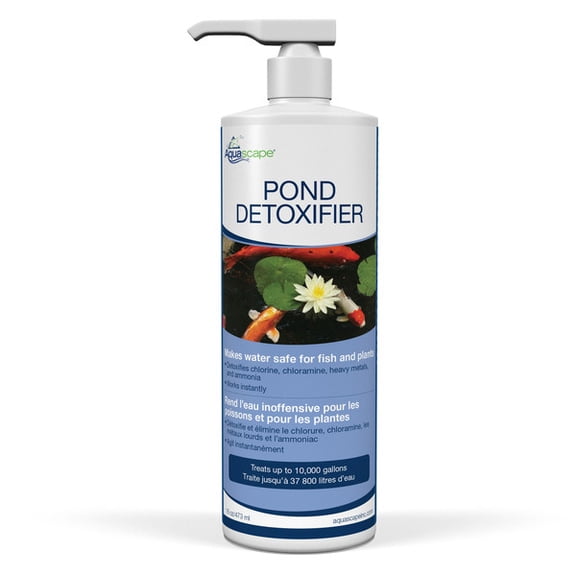 Aquascape Pond Detoxifier Water Treatment, Makes Tap Water Safe, 16-Ounce Bottle | 98877