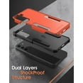 thumbnail image 3 of Poetic Neon Case for Samsung Galaxy S22 Plus 5G, Dual Layer Heavy Duty Drop Protection, Orange, 3 of 6