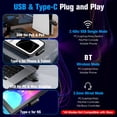 thumbnail image 2 of 2.4GHz Wireless Gaming Headset for PC/PS5/ PS4 , Bluetooth & 3.5mm Wired Gaming Headphones with Mic, 7.1 Surround Sound, 40H Battery Life, Noise Canceling Gamer Headphones for Switch, 2 of 7