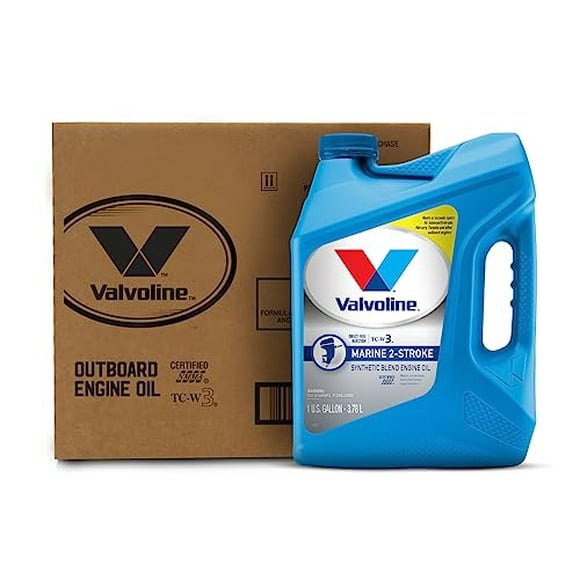 Valvoline 2-Cycle Marine TCW-3 Motor Oil 1 GA, Case of 3