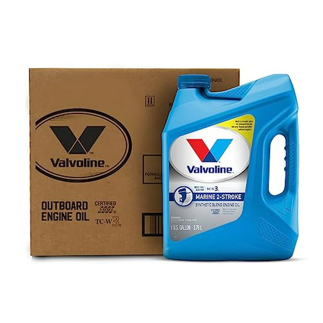 Valvoline Huile de Moteur Marine TCW-3 à 2 Temps 1 GA, Caisse de 3
