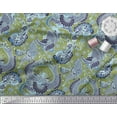 thumbnail image 2 of Soimoi Cotton Voile Fabric Leaves & Floral Artistic Decor Fabric Printed Yard 56 Inch Wide, 2 of 3