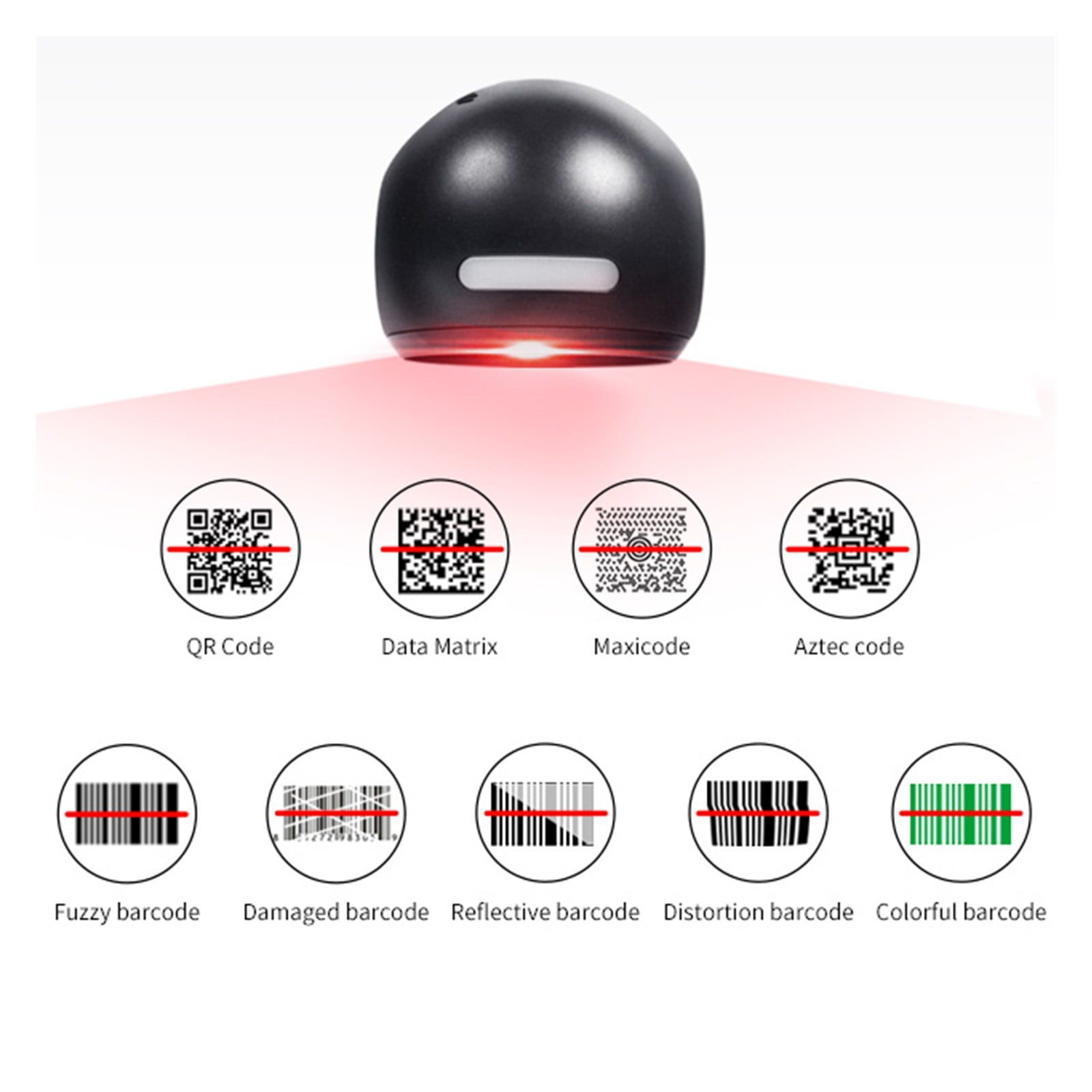 2D Barcode Scanner Image Platform Desktop Scanner 1D 2D QR Code Reader USB Omnidirectional High-speed Precision Durable Scanner ,Easy to Operate