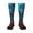 1 Black, variant on Red And Blue Fire Thigh High Socks Extra Long Stretchy Sock Women Over Knee High Opaque Stocking Daily Wear