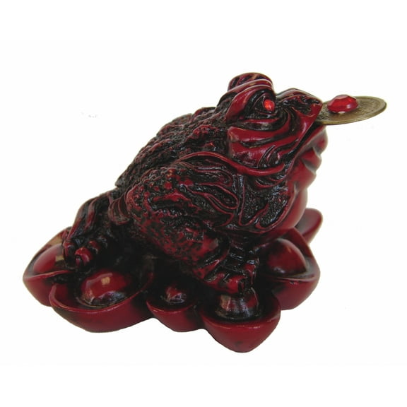 Money Frog, Three Legged Toad - Coin in Mouth