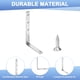 thumbnail image 2 of Escuadra en L Uxcell, 5.91 x 3.94 x 0.75 Pulgadas, Soportes de Ángulo Recto de 90 Grados con Tornillos para Muebles/Estantes/Mesas [Plateado], 2 of 6