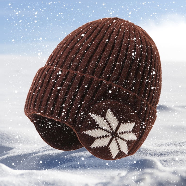 Matoen Womens Winter Warm Satin Lined Knit Beanie Hat  display picture 3