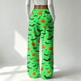 thumbnail image 6 of BFRGSIJ Halloween Lounge Pants for Women Soft Fleece Baggy Wide Leg Sleep Pajamas Spooky Season Festive Casual Fall Sleepwear M, 6 of 7