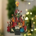 thumbnail image 5 of JeashCHAT Guitar Christmas Tree Ornaments, 2D Flat Acrylic Stacked Guitar Instruments Ornament Hanging Pendant, Christmas Gifts for Men, Women, Guitar Lover, 5 of 5