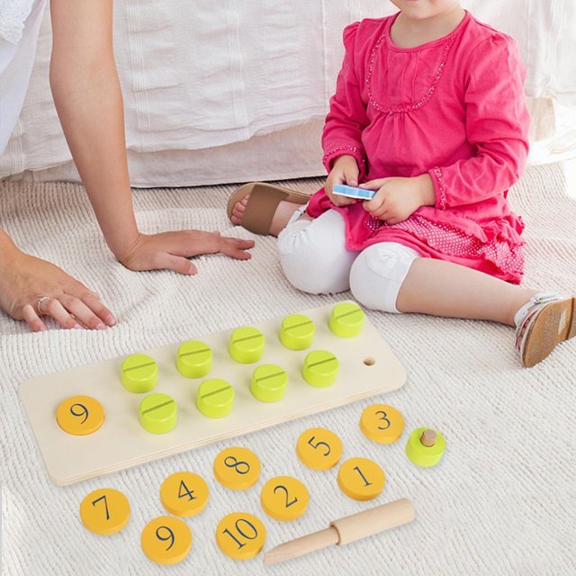 Tablero de clavijas de matemáticas Baoblaze Manipuladores de matemáticas Montessori