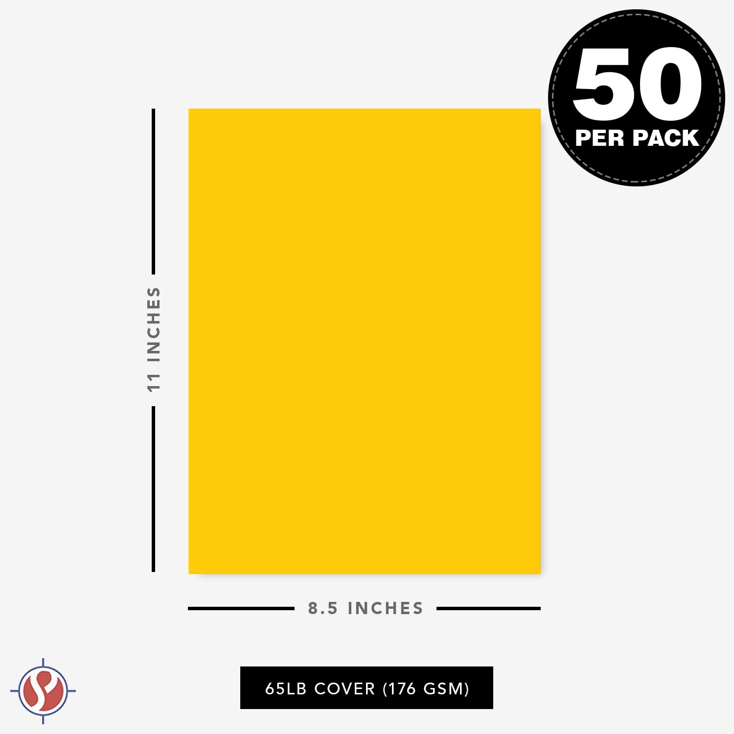 Bright Cardstock Paper, 5 Colors, 8 1/2 x 11 Inches, 50 Sheets, Mardel