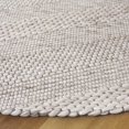 thumbnail image 3 of SAFAVIEH Marbella Cassarah Striped Area Rug, Beige, 3' x 3' Round, 3 of 11