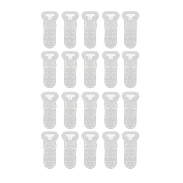 Clip de repuesto para audífono, 20 piezas Cordón para audífono Clip transparente para audífono Clip de cordón para audífono Solución innovadora