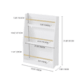 thumbnail image 2 of 3 Tier Kids Book Shelf for Kids, Kids Book Rack, Book Rack Organizer, Book Display Shelf for Bedrooms, Playrooms, and Classrooms, White, 2 of 8