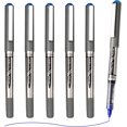 thumbnail image 1 of shiyou-Liquid Rollerball Pens Needle Tip, 0.5mm Extra Fine Point, 6 Pack Blue Ink Rollerball Pens Quick Drying, Rolling Pen Smooth Writing for Journaling, Note Taking, Office and School Supplies, 1 of 4