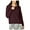 Burgundy, variant on I.N.C Womens Chenille Pullover Sweater, Black, Large