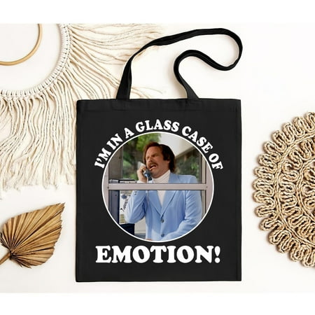 vintage Anchorman Tote Bag  I®m In A Glass Anchorman Case Of Emotion Bag  Anchorman Vintage Bag  Anchorman Tote Bag  Ron Burgundy Bag-TH15460