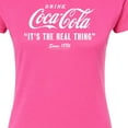 thumbnail image 3 of Coca-Cola - It's The Real Thing - Juniors Fitted Graphic T-Shirt, 3 of 5