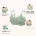 thumbnail image 6 of Coobie Women's Lace Lover Bra 9140, Seamless Wireless Bralette with Lace Trim, 6 of 6