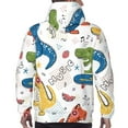 thumbnail image 7 of Salouo Dinosaur Pattern Men's Fall Hoodie Sweatshirt,Sport Hoodie with Pockets for Men Pullover Casual Hooded Sweatshirt-3X-Large, 7 of 7