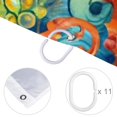thumbnail image 4 of Sea Horse Waterproof Bathroom Curtain Set with Hooks - Printed Shower Curtains for Bathroom Decoration, 4 of 5