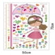thumbnail image 3 of Vinil Infantil Niña bajo la lluvia Con Regla de Medición Dara Baby Syene VinDe010, 3 of 5