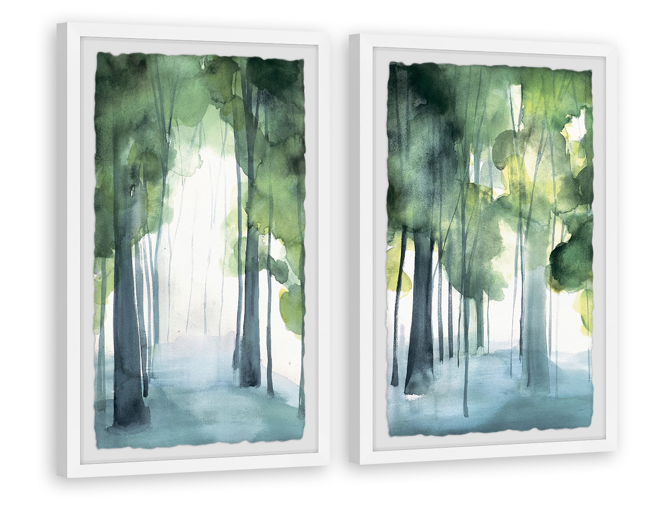 Marmont Hill Through the Haze II Diptych by Christine Lindstrom