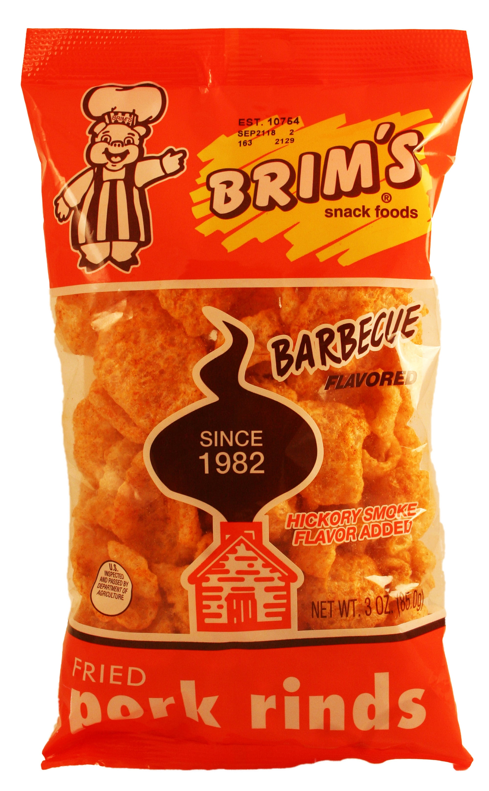 Brim's BBQ Fried Pork Rinds, 3 Oz.