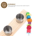 thumbnail image 4 of 1 Set Wooden Parrot Stand Bird Swing Toy Bird Perch Stand Bird Cage Hanging Feeder, 4 of 9