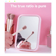 thumbnail image 2 of LED Vanity Mirror with Lights Portable Cosmetic Travel Tabletop Make Up Lighted Desk Mirror USB Rechargeable Pink, 2 of 10