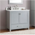 thumbnail image 3 of Avanity EUT37CW-RS 37" Engineered Stone Vanity Top - Cala White, 3 of 4