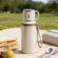 thumbnail image 2 of Insulated Stainless Steel Vacuum Flask For Travel Outdoor Hot Cold Beverages Portable With Lid, 2 of 6